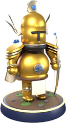The Sentinel in Gilded Ledger armor